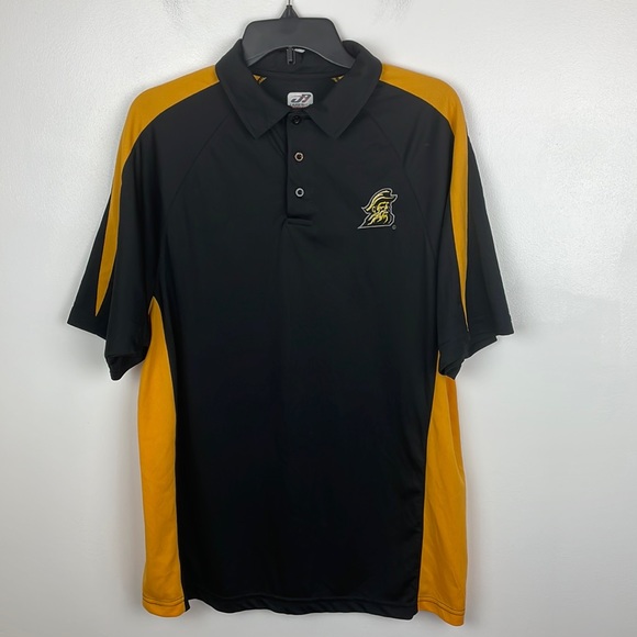 Men’s Appalachian State University Polo Shirt Size Large Color Black/Yellow - Picture 1 of 7